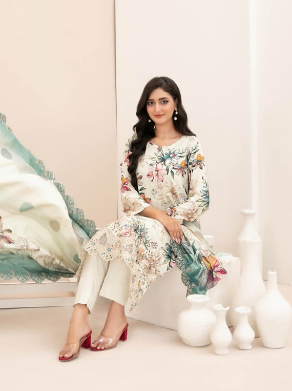 MISBAH Embroidered Staple Collection By Tawakkal (D-4507)