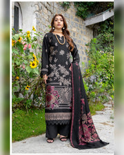 Riaz Arts Qisa Luxury Winter Embroidered Peach Leather Suit with Kani Wool Shawl