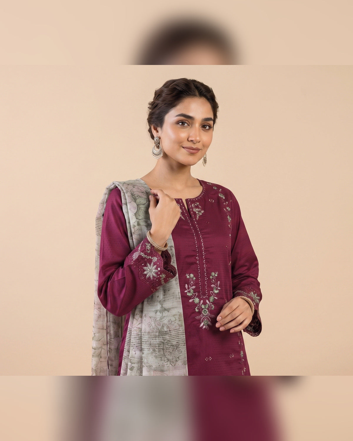 AMAYA by Tawakkal Fabrics – Luxury Embroidered Viscose Jacquard 3 Piece Unstitched Suit