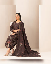 ZILLAH by Tawakkal Fabrics – Luxury Embroidered Viscose Jacquard 3 Piece Unstitched Suit