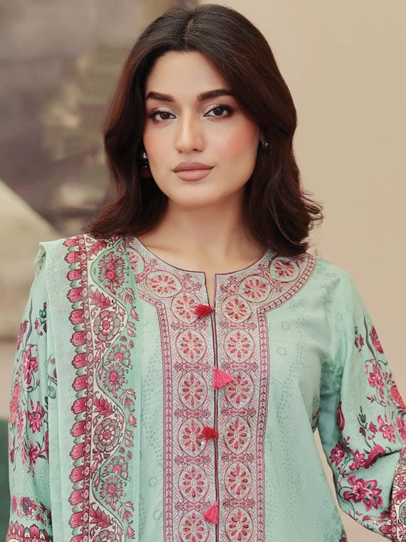 Shirsa By Johra embroidered Staple Slub collection (JW/427)