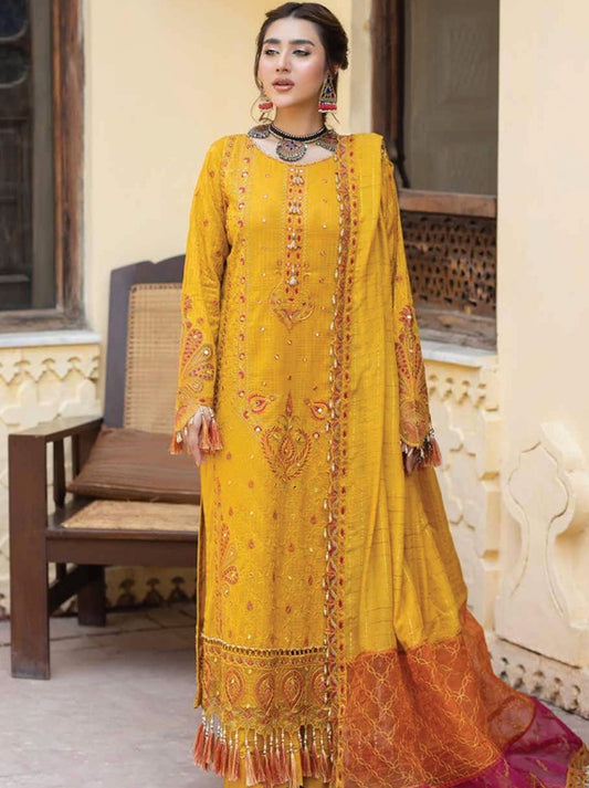 Pankh Noor-e-Fajar By Raeesa Luxury Lawn Collection 2025 (P-01)