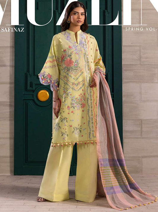Muzlin By Sana Safinaz Spring Summer Collection 2025 Vol-01 (D-01B)