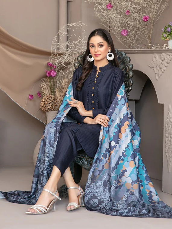 Zeynep By Tawakkal Stitched Jacquard Viscose Collection 2024 (D-5020)