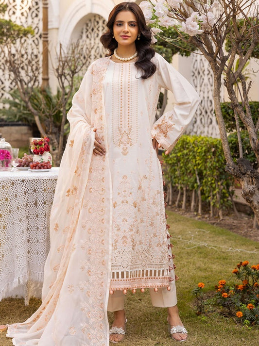 Shaista Festive Embroidered Lawn Collection 2025 (D-21)