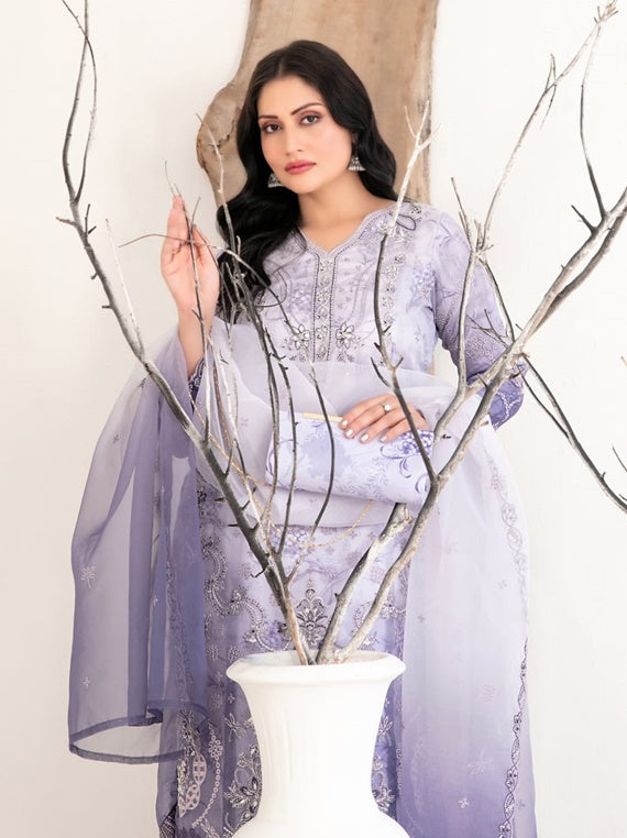 Mulan By Tawakkal Embroidered Organza Collection 2025 (D-2223)