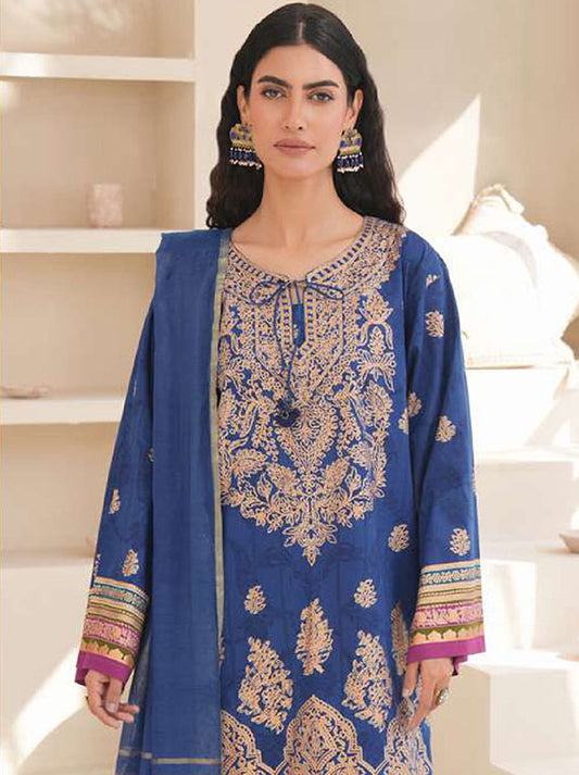 Limelight Printed Lawn Collection 2025 Vol-02 (U3421 Blue)