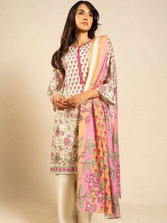 Alkaram Exclusive Designs | Star Fabrics (EC99-26-Pink)