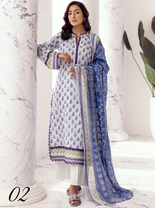Hoorain By Mahees Lawn Collection 2025 Vol-08 (D-02)