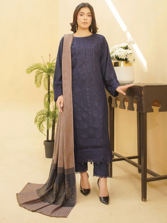 KISHORE KA ANDAZ Embroidered Dhanak Collection by Manizay (D-02)