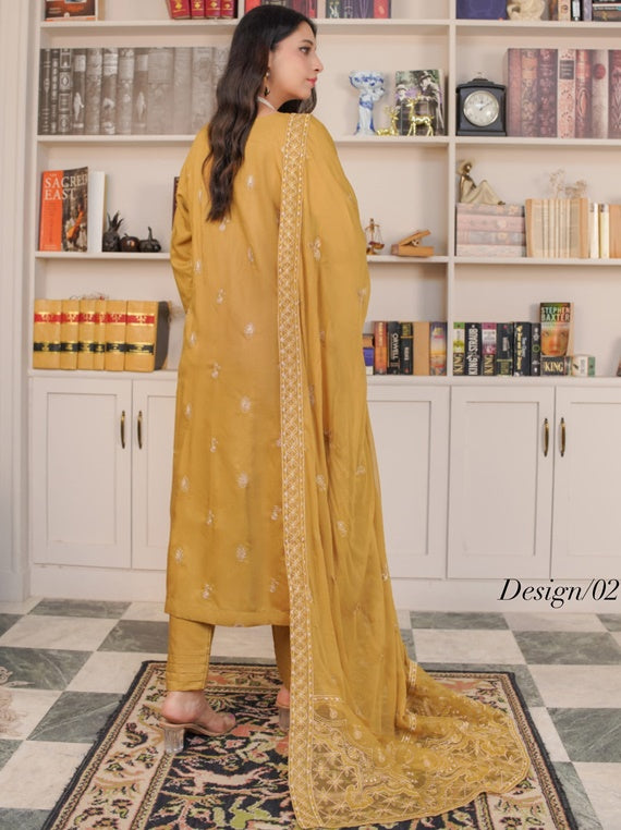Manizay Talaash Premium Embroidered Viscos Collection (D-02)