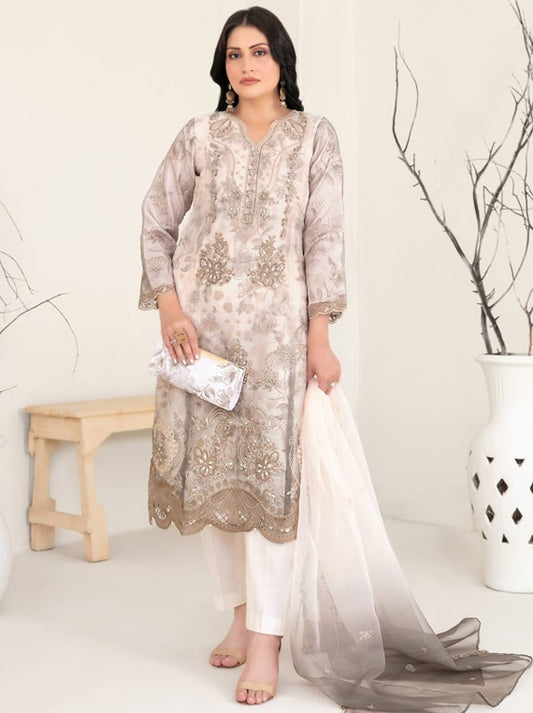 Mulan By Tawakkal Embroidered Organza Collection 2025 (D-2219)