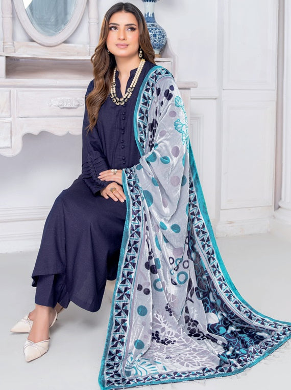 Kumail luxury winter dhanak By Riaz Arts (D-02)