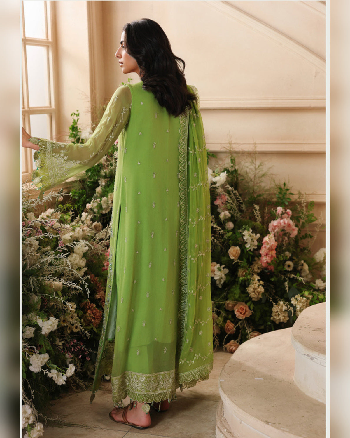 Ilyana by ALTAN – NOORE '26 Pastel Green Luxury Embroidered Formal Suit