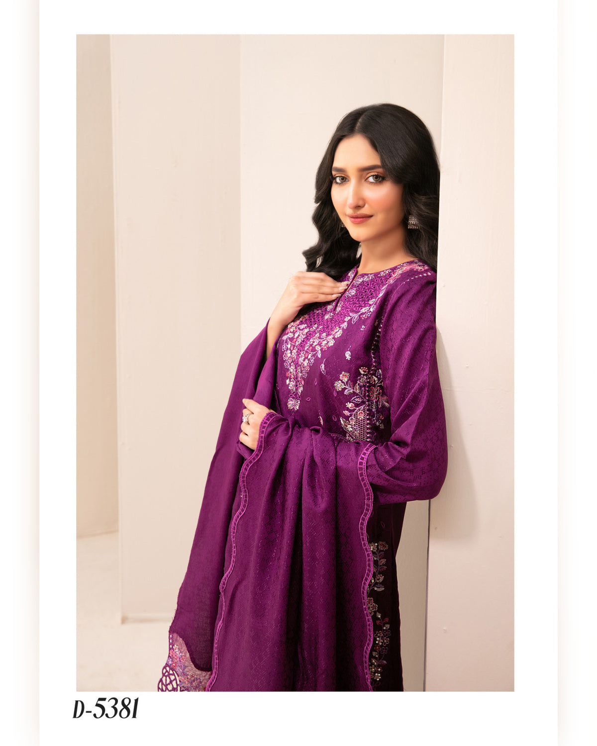 ZILLAH by Tawakkal Fabrics – Luxury Embroidered Viscose Jacquard 3 Piece Unstitched Suit