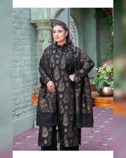 Riaz Arts Kani Micro Velvet Jacquard 3 Piece Suit with Jacquard Shawl