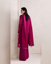 Farasha Azure Royale Luxury Embroidered Chiffon 3 Piece Suit
