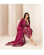ZILLAH by Tawakkal Fabrics – Luxury Embroidered Viscose Jacquard 3 Piece Unstitched Suit