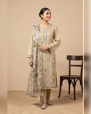 AMAYA by Tawakkal Fabrics – Luxury Embroidered Viscose Jacquard 3 Piece Unstitched Suit