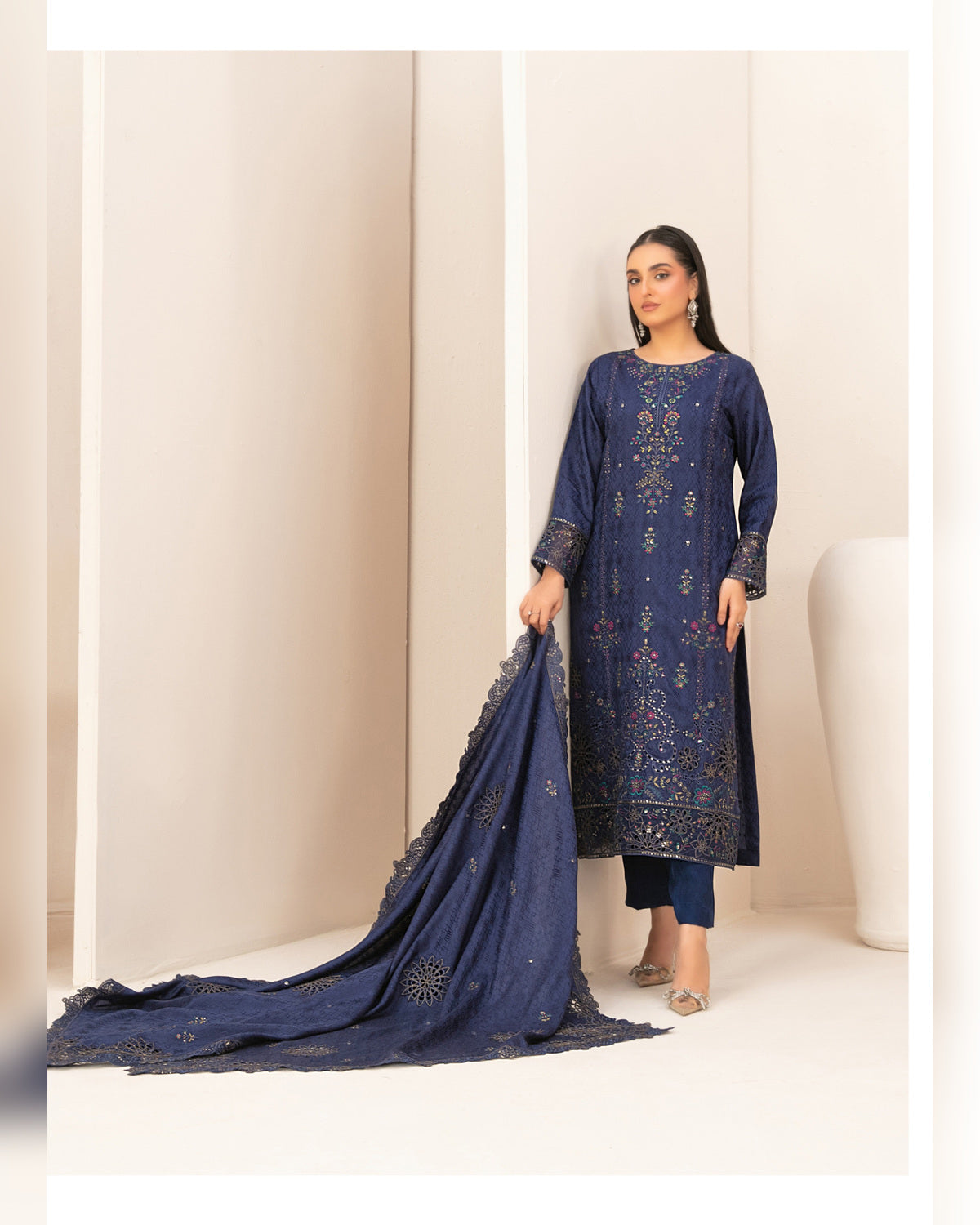 ZILLAH by Tawakkal Fabrics – Luxury Embroidered Viscose Jacquard 3 Piece Unstitched Suit