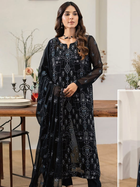 Bakhtawar By Noor-e-Fajar Chiffon Collection 2025 (SN-112)