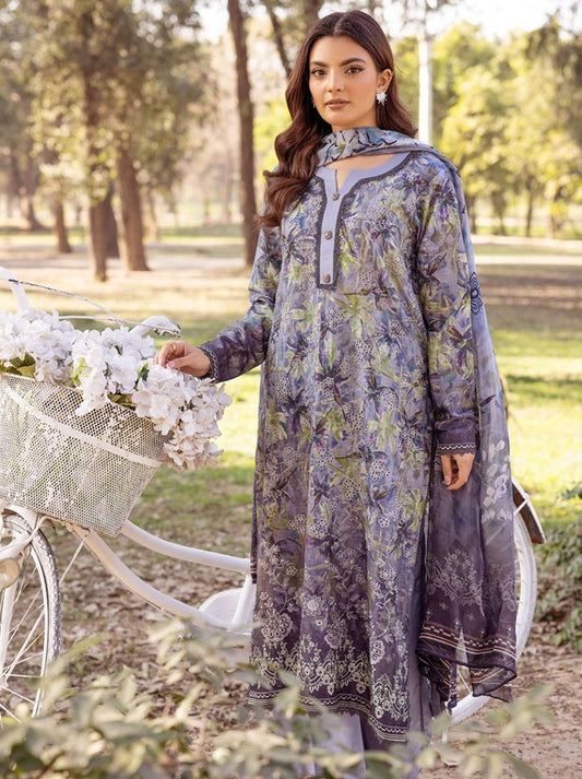 Shaista Chikankari Lawn Collection 2025 (D-02)