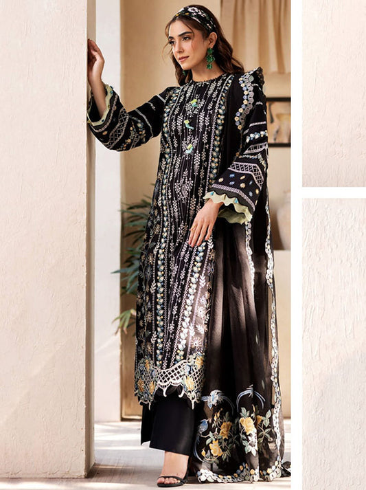 Maryam Hussain Luxury Lawn Collection2025 (L25-02 Dawn)