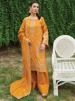 ABRISH Embroidered Fancy Peach Leather Collection by Johra (JW-146)