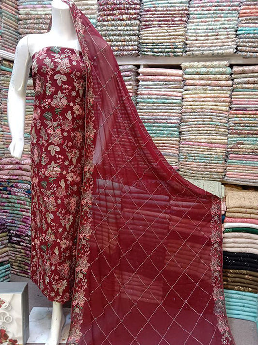 Embroidered Chiffon Collection 2024 (D-02)