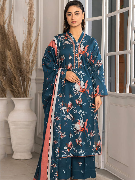 Zohra Classic By Motifz Lawn Collection 2025 (Design-02)