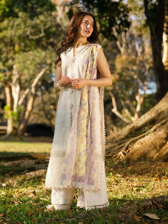 Alkaram Exclusive Designs | Star Fabrics (CAW-02-26-OFF White )
