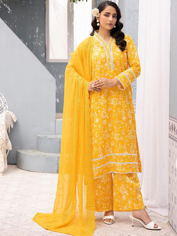 Hamna By Mahees Bana Dora Lawn Collection 2025 (D-02)