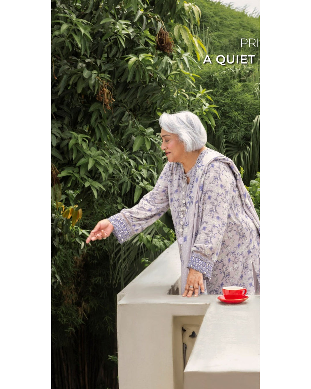 Gul Ahmed Printed Linen 3 Piece Unstitched Suit with Printed Dupatta