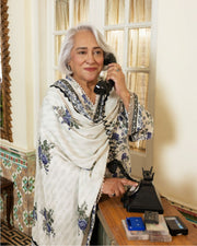Gul Ahmed Printed Linen 3 Piece Unstitched Suit with Printed Dupatta
