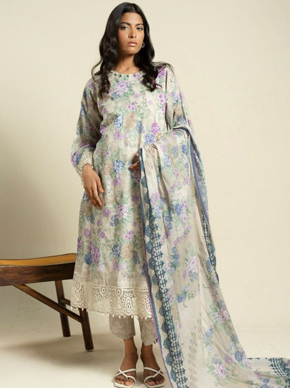 Alkaram Exclusive Designs | Star Fabrics (EF07-26-Beige)