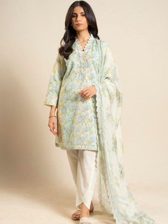 Alkaram Exclusive Designs | Star Fabrics (EC92-26-Off White)