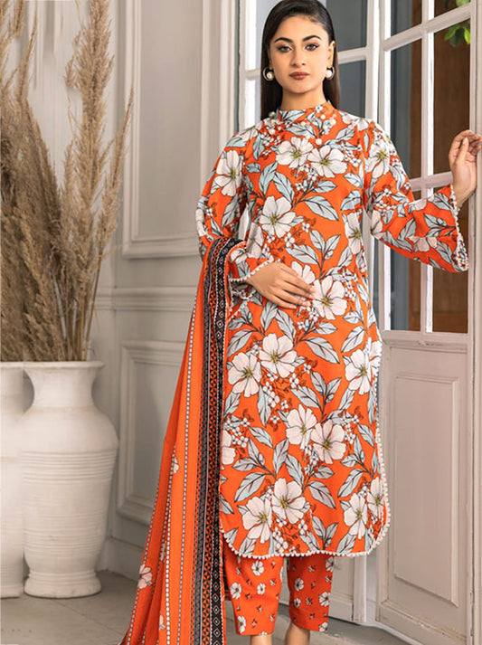 Zohra Classic By Motifz Lawn Collection 2025 (Design-03)