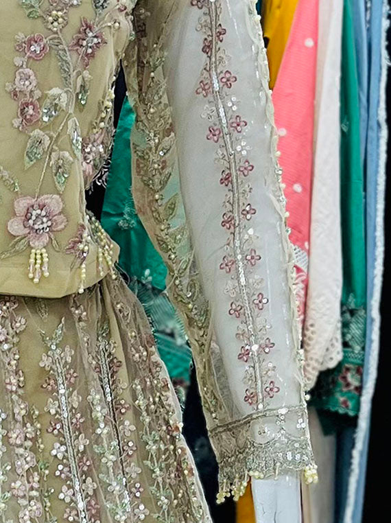 Stitched Embroidered Lehenga Collection 2024 (D-03)