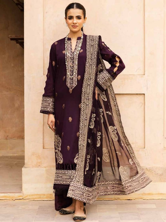 Rumaisa By Johra Jacquard Lawn Collection 2025  (JH-158)