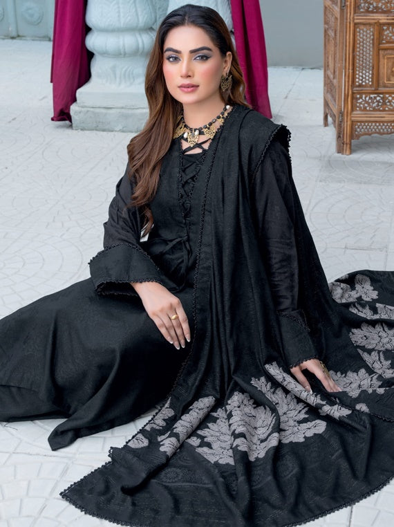 Nihal self jacquard peach Collection By Riaz Arts (D-03)