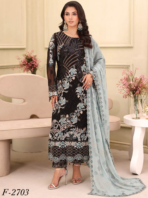 Ramsha Chiffon Collection 2025 Vol-27 (F-2703)