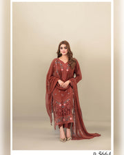 SEHEJ by Tawakkal Fabrics – Luxury Cut Dana Embroidered Staple 3 Piece Unstitched Suit