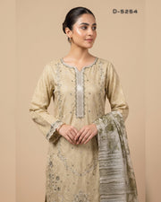 AMAYA by Tawakkal Fabrics – Luxury Embroidered Viscose Jacquard 3 Piece Unstitched Suit