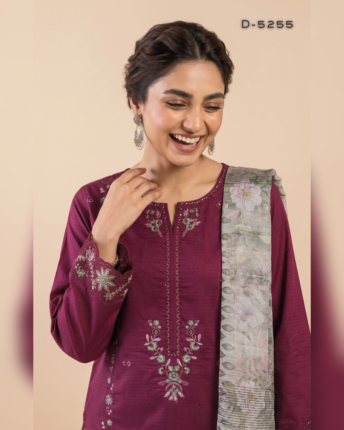 AMAYA by Tawakkal Fabrics – Luxury Embroidered Viscose Jacquard 3 Piece Unstitched Suit