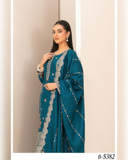 ZILLAH by Tawakkal Fabrics – Luxury Embroidered Viscose Jacquard 3 Piece Unstitched Suit