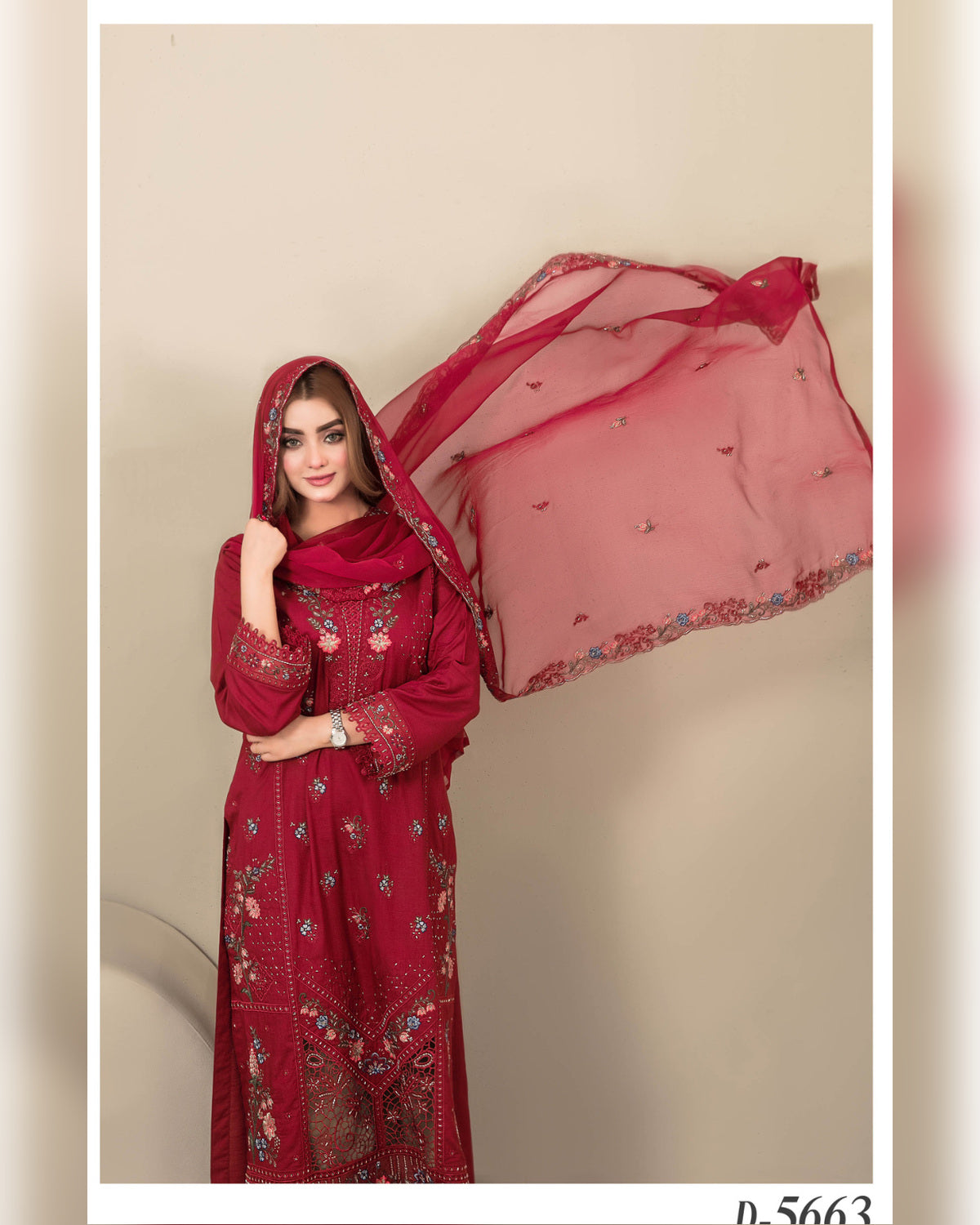 SEHEJ by Tawakkal Fabrics – Luxury Cut Dana Embroidered Staple 3 Piece Unstitched Suit