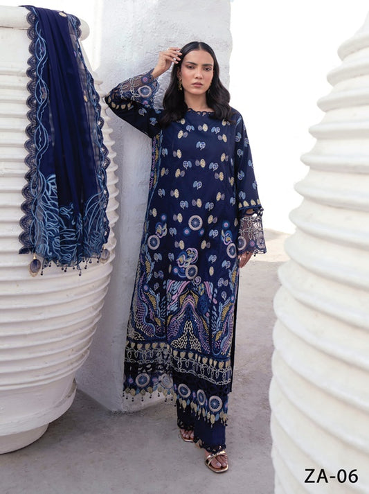Anaya By Zebtan Lawn Collection 2025 (ZA-06)