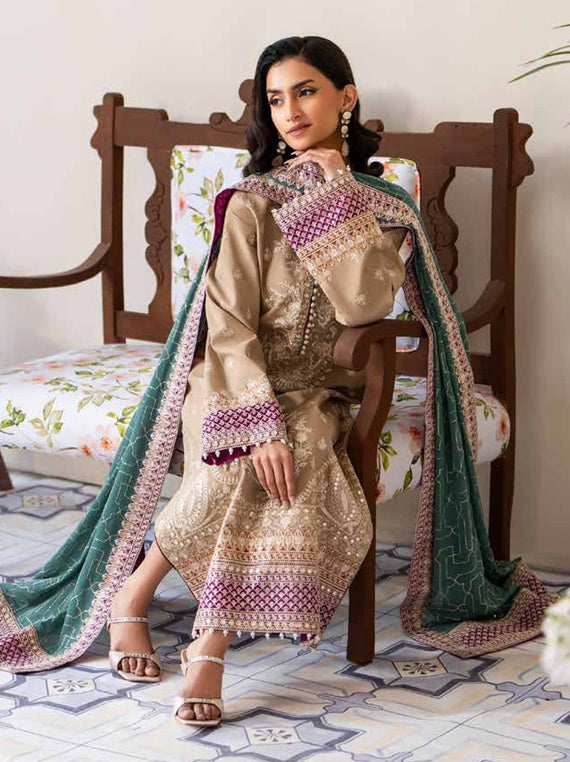 Maryum N Maria Luxury Lawn Collection 2025 (MS-50113)