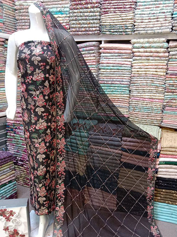 Embroidered Chiffon Collection 2024 (D-03)