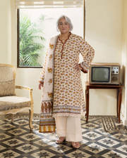 Gul Ahmed Printed Karandi 3 Piece Suit with Printed Dupatta